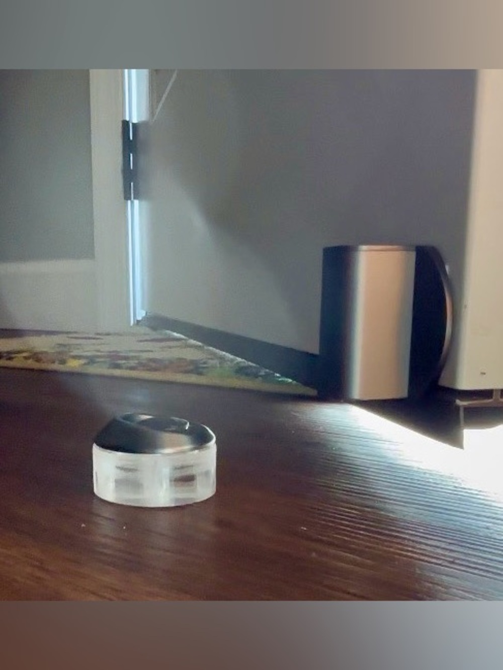 Magnetic door stopper (NEW, gray, no drill, for light to medium interior doors)